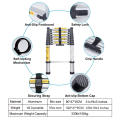 Telescopic Part  Aluminum En131 Fiberglass Single Straight Ladder